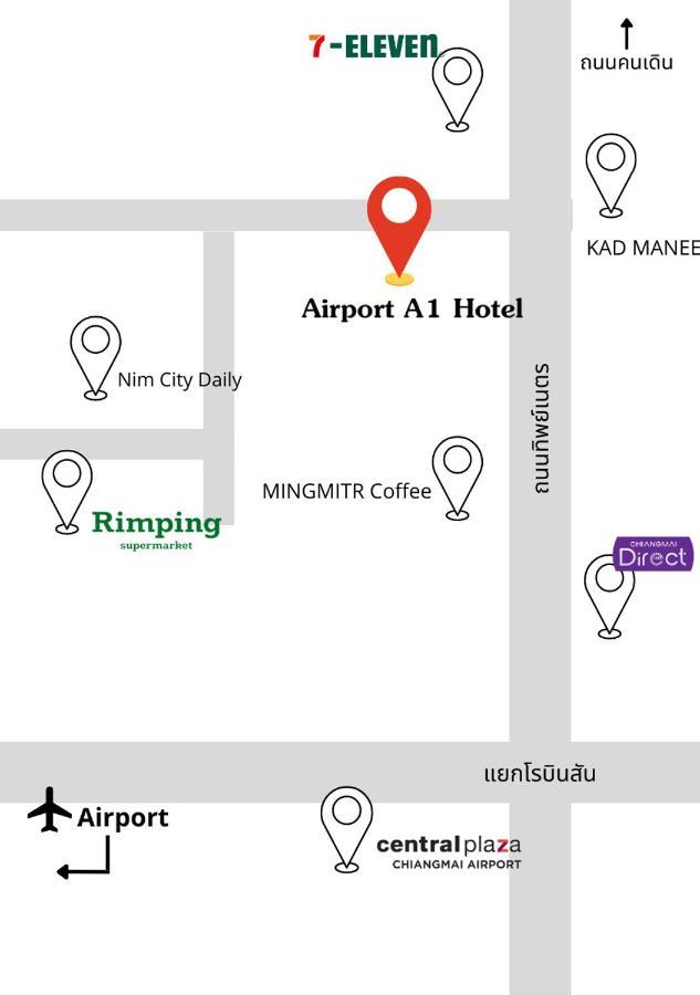 Airport A1 Hotel Csiangmaj Kültér fotó